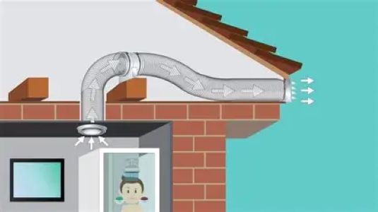 Picture of an fan removing the condensation and steam from a shower